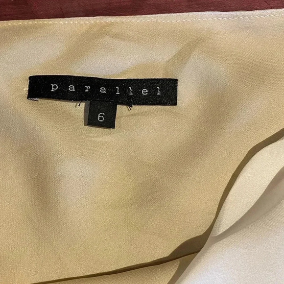 Parallel Cowl-Neck Tie Front Dress, size 6 - Picture 3 of 9